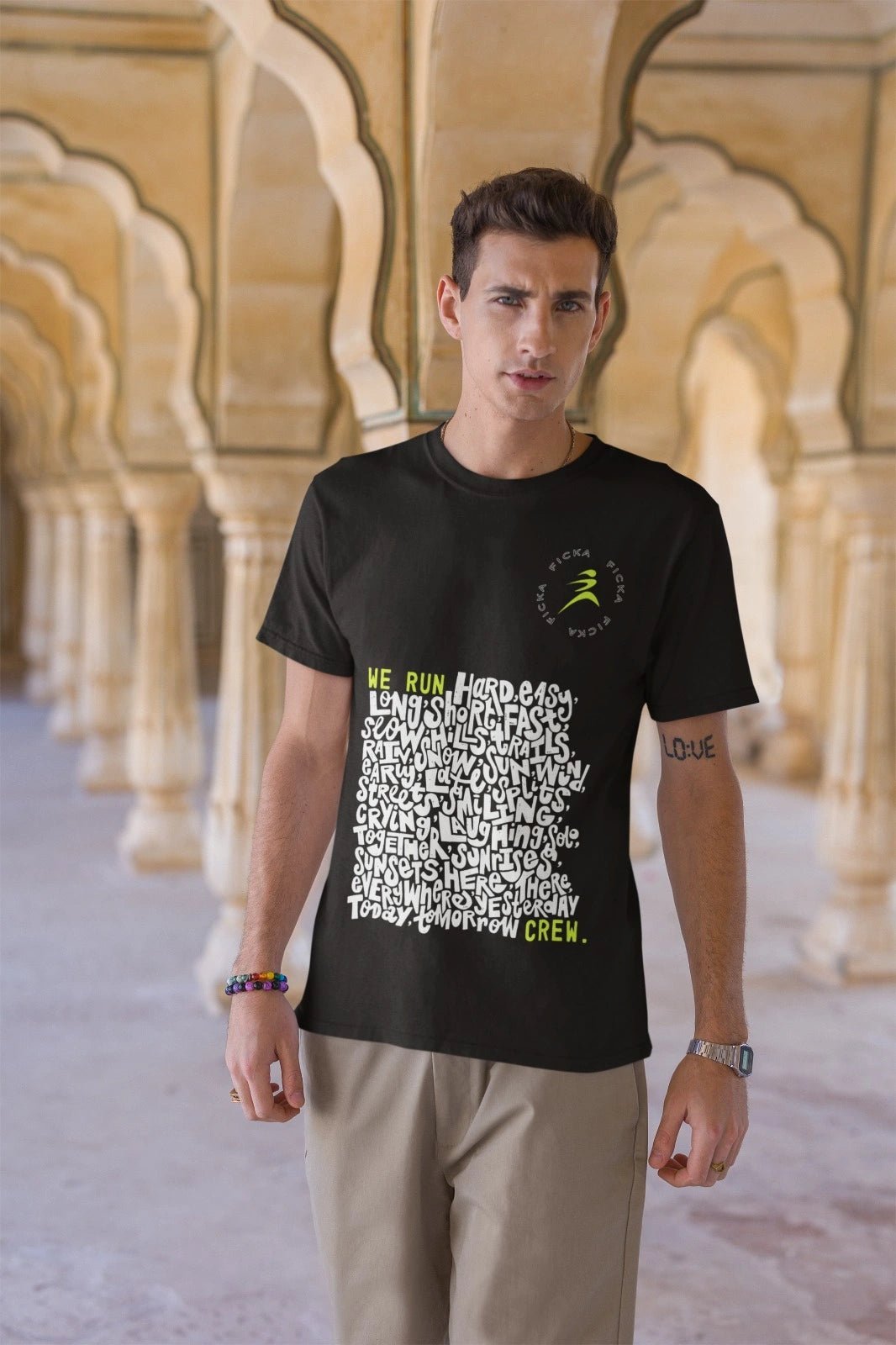 FICKA’s Fresh Black Prints: Best New Cotton T-Shirts for Men