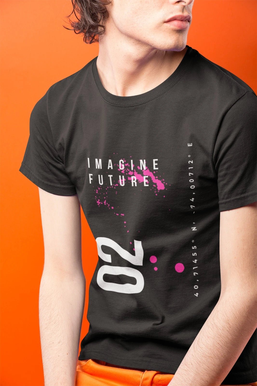 Ficka’s Iconic Black Cotton Printed T-Shirt – Perfect for Everyday Style