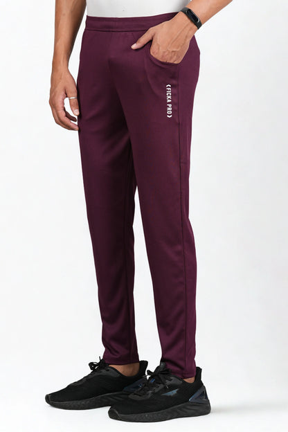 Ficka Men Sports Maroon Trackpant - Ficka.in