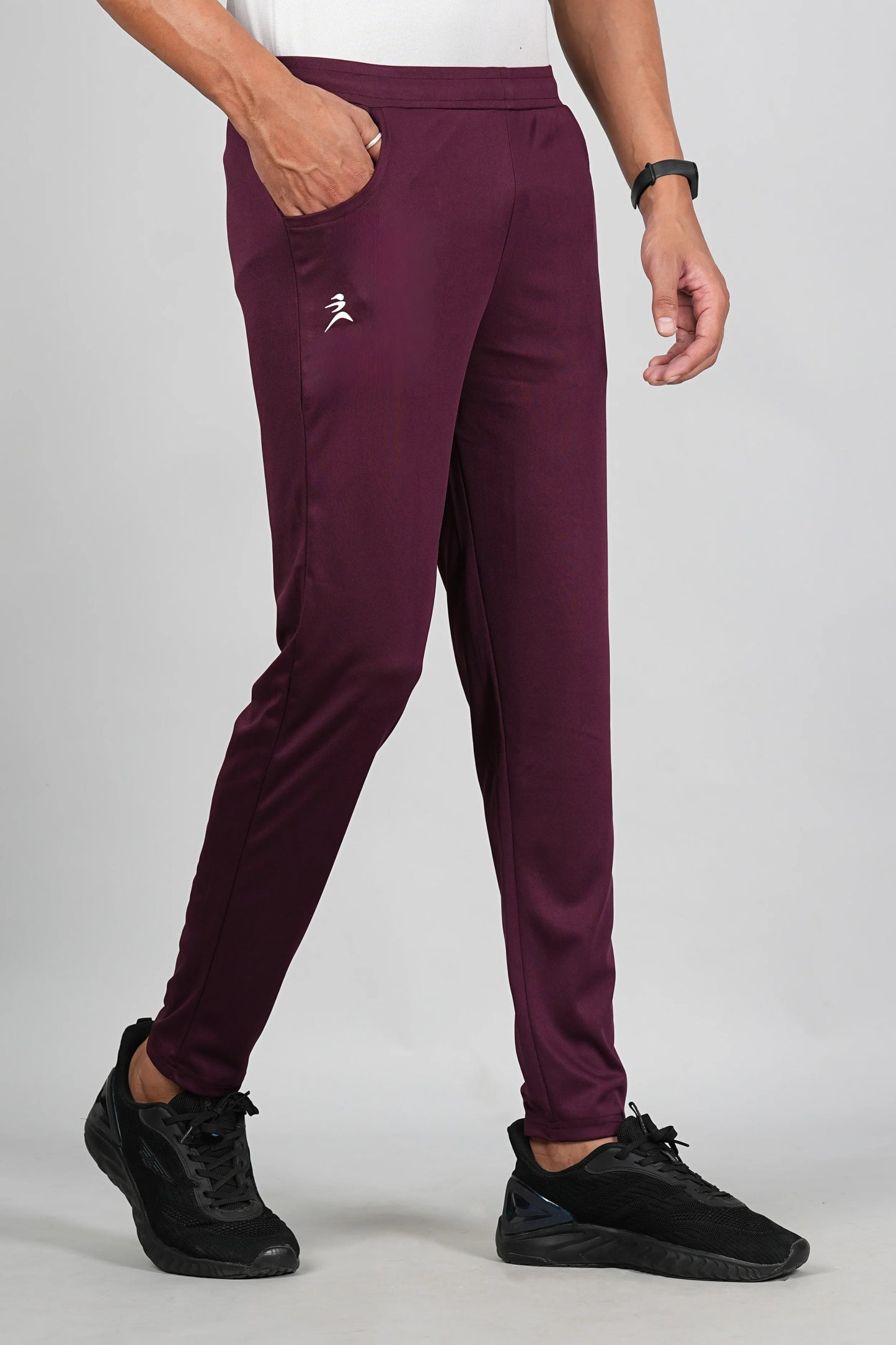 Ficka Men Sports Maroon Trackpant - Ficka.in