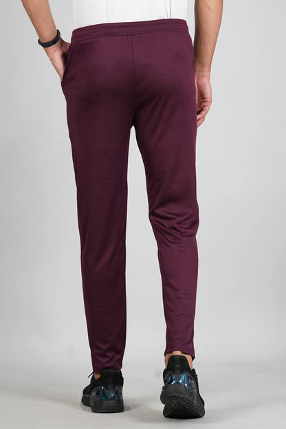 Ficka Men Sports Maroon Trackpant - Ficka.in