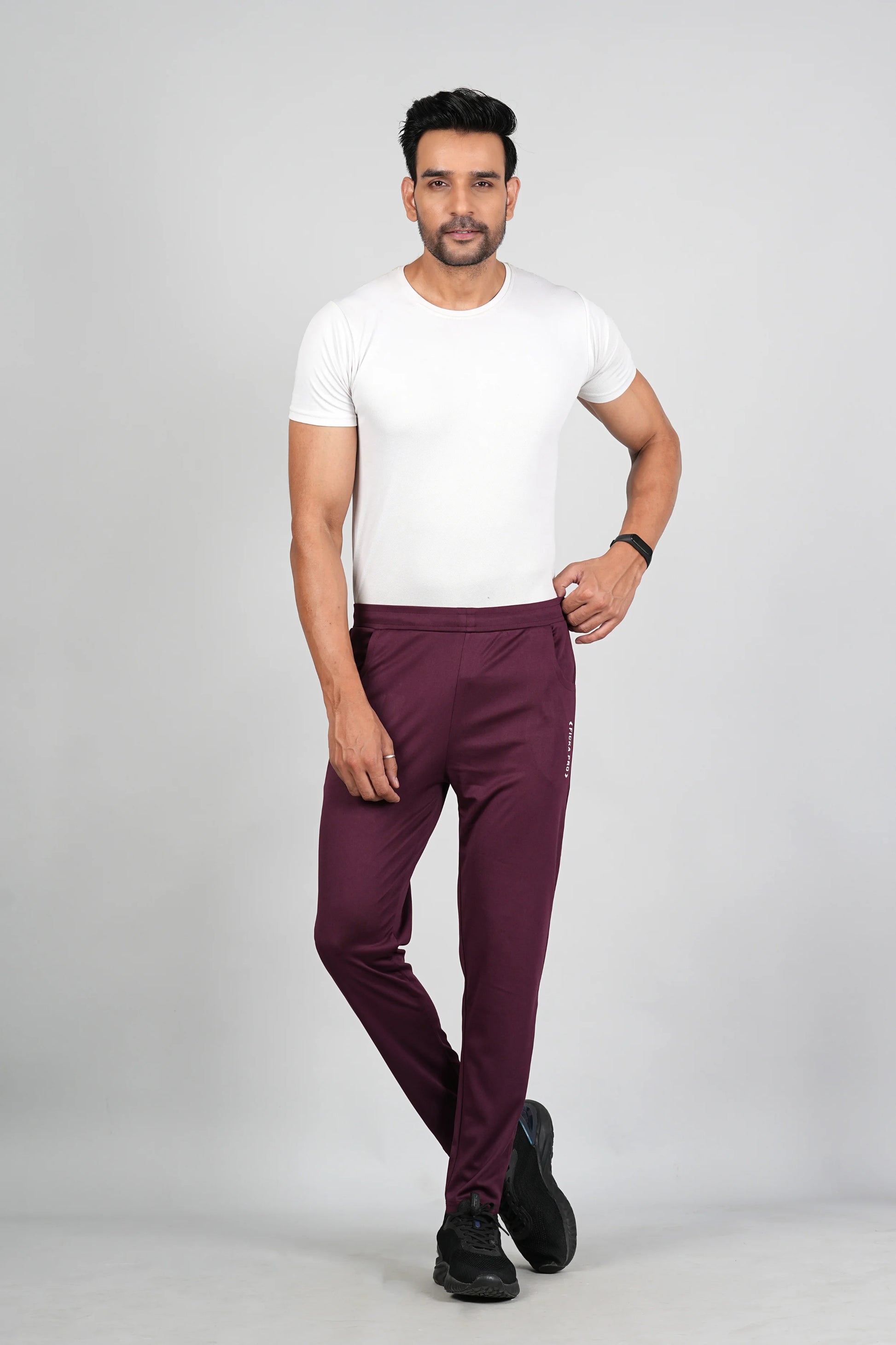 Ficka Men Sports Maroon Trackpant - Ficka.in