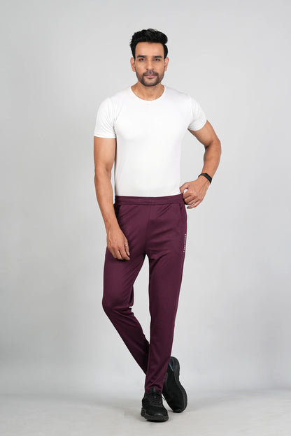 Ficka Men Sports Maroon Trackpant - Ficka.in