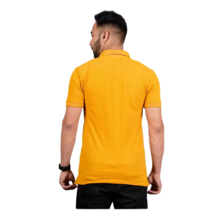 Men Pocket Metty Mustard T-Shirt with FickaPlus