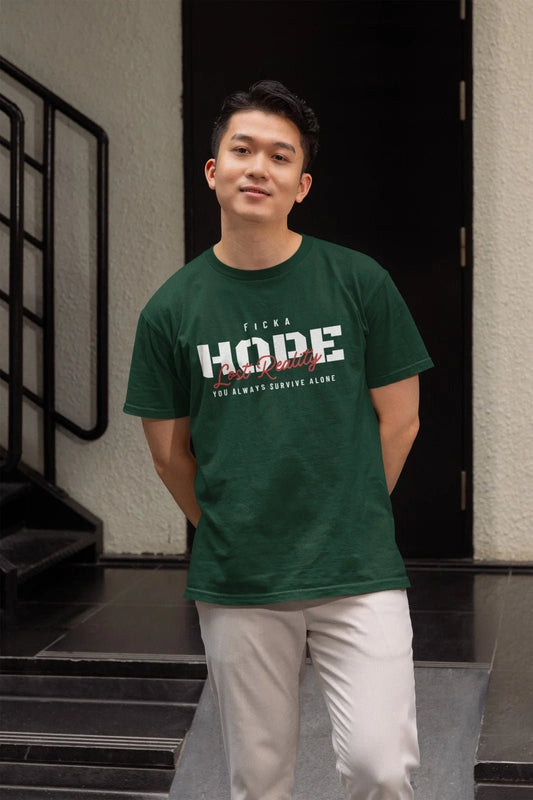 Men's Cotton Printed Green  T-Shirt Design for Inspired Style