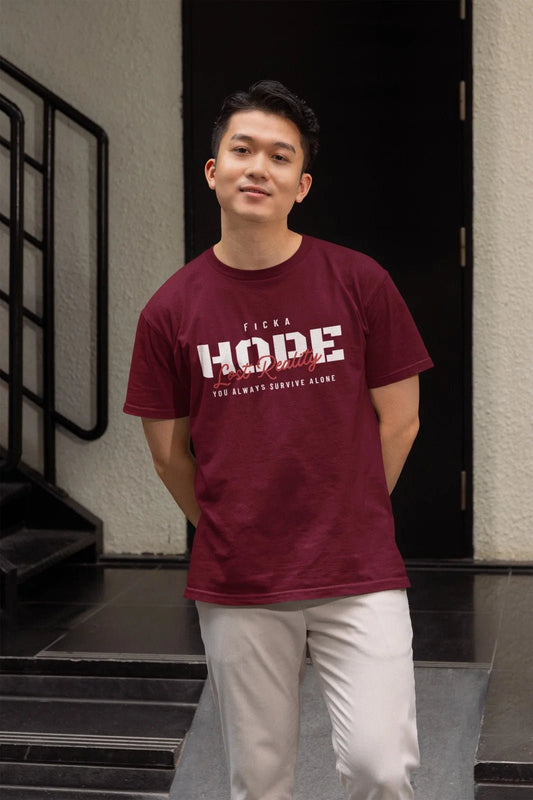 Men's Cotton Printed Maroon  T-Shirt Design for Inspired Style