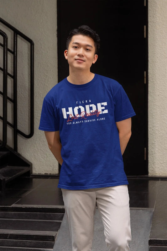 Men's Cotton Printed Navy Blue T-Shirt  Design for Inspired Style