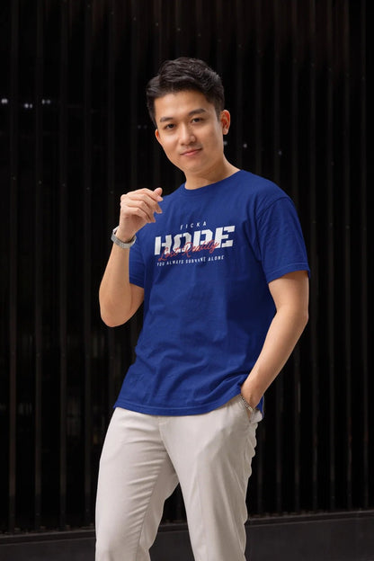 Men's Cotton Printed Navy Blue T-Shirt  Design for Inspired Style