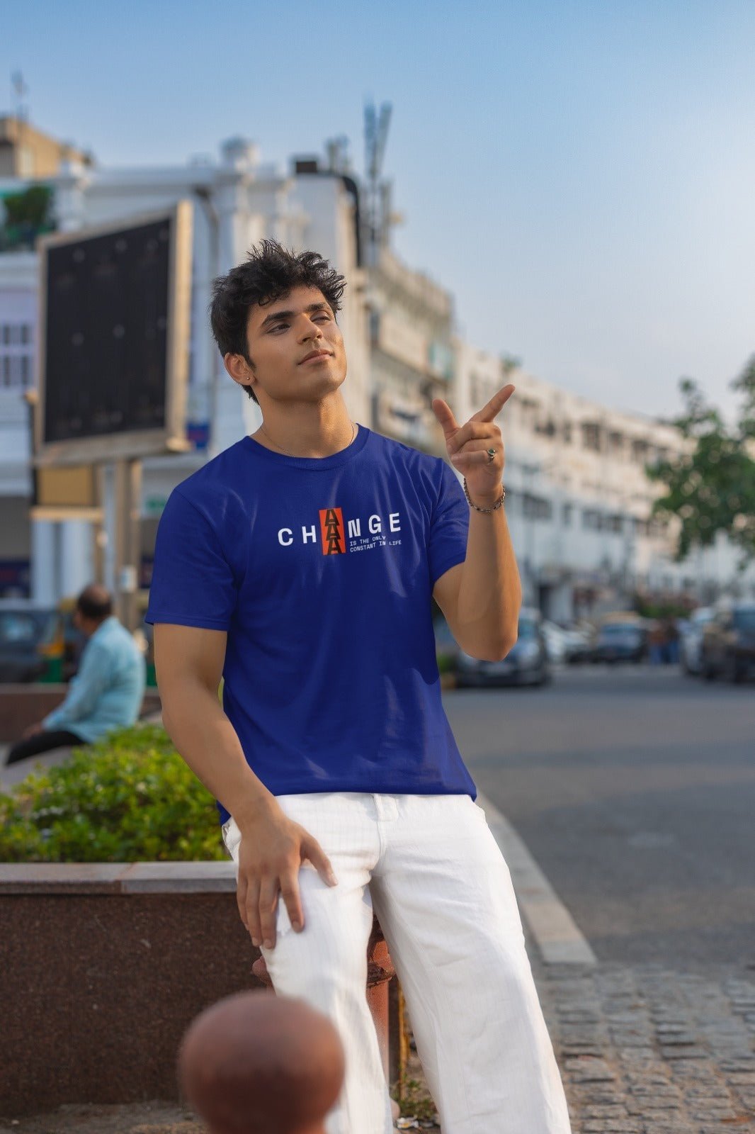 Ficka's Premium Navy Blue Cotton Changer Printed for Men’s Fashion
