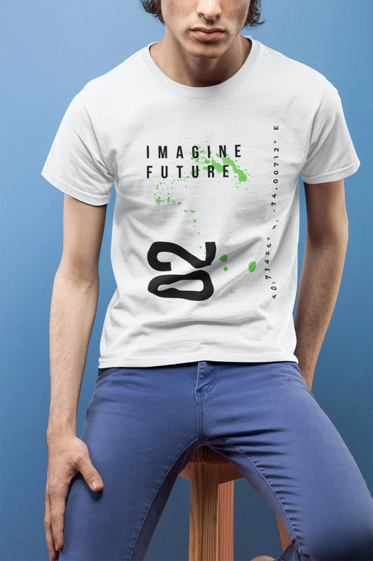 Ficka’s Iconic White Cotton Printed T-Shirt – Perfect for Everyday Style