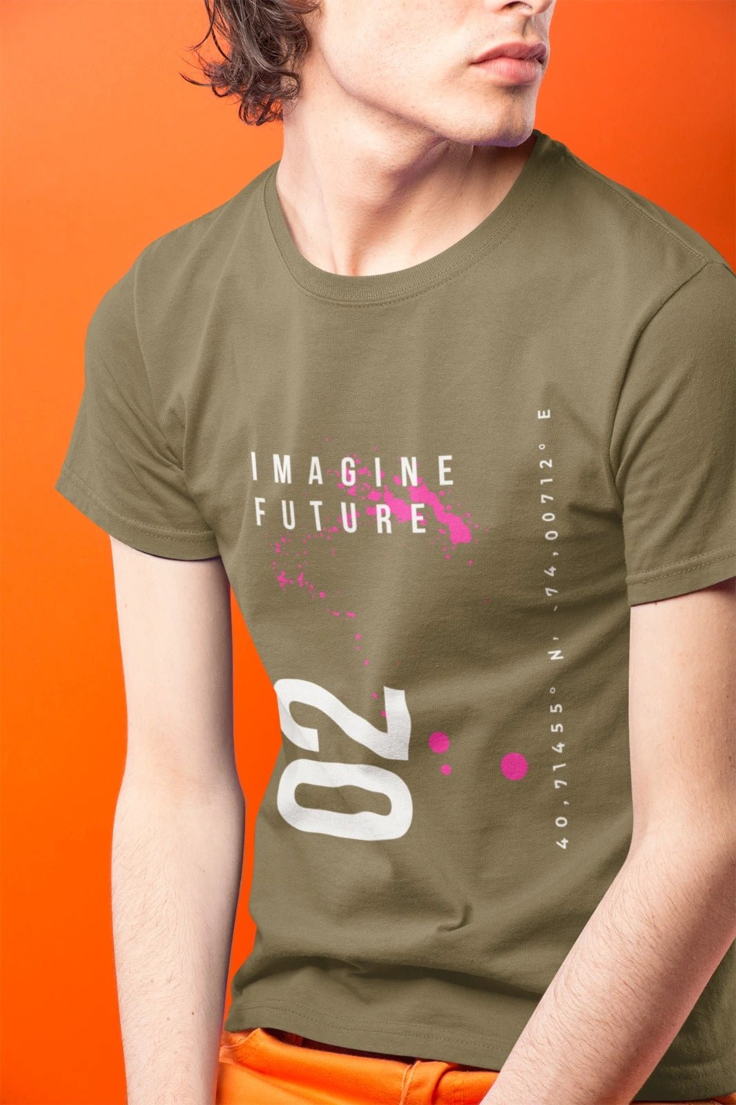 Ficka’s Iconic Camel Cotton Printed T-Shirt – Perfect for Everyday Style