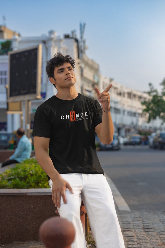 Ficka's Premium Black Cotton Changer Printed for Men’s Fashion